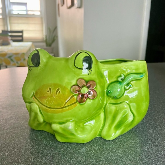 Napco Other - Vintage Napco Ceramic Frog and Tadpole, EUC